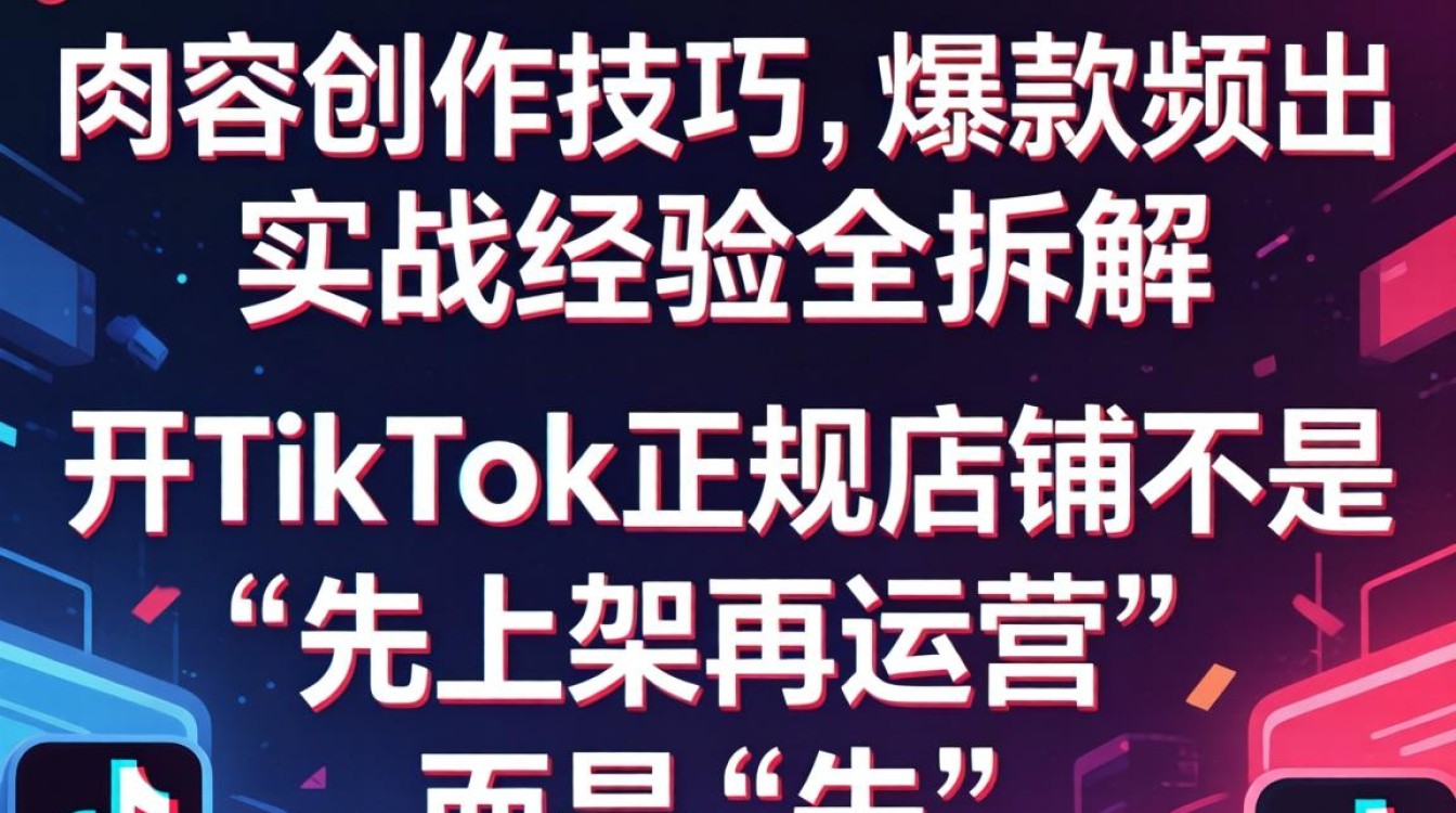 TikTok正规店铺怎么开