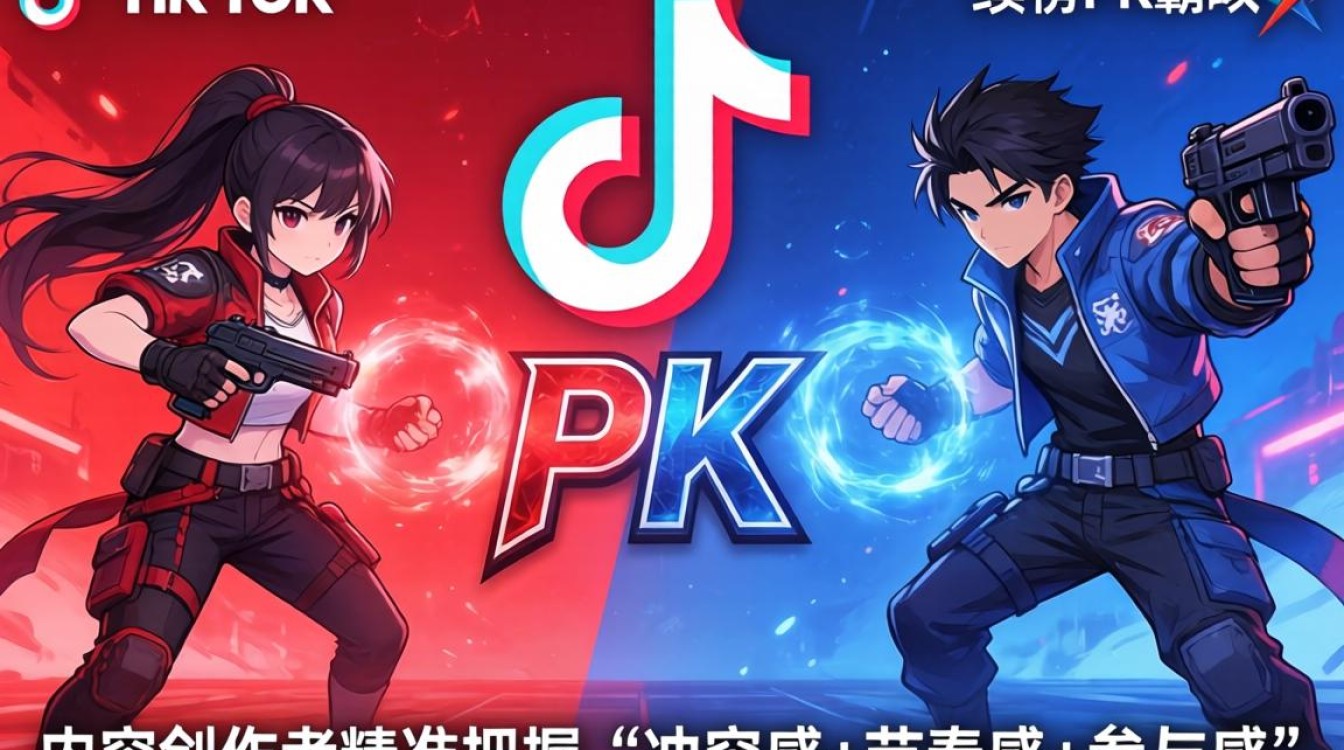 TikTok红蓝PK游戏内容创作技巧爆款频出
