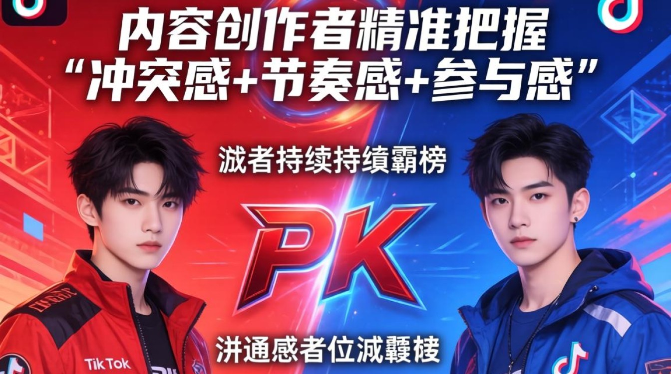 TikTok红蓝PK游戏内容创作技巧爆款频出