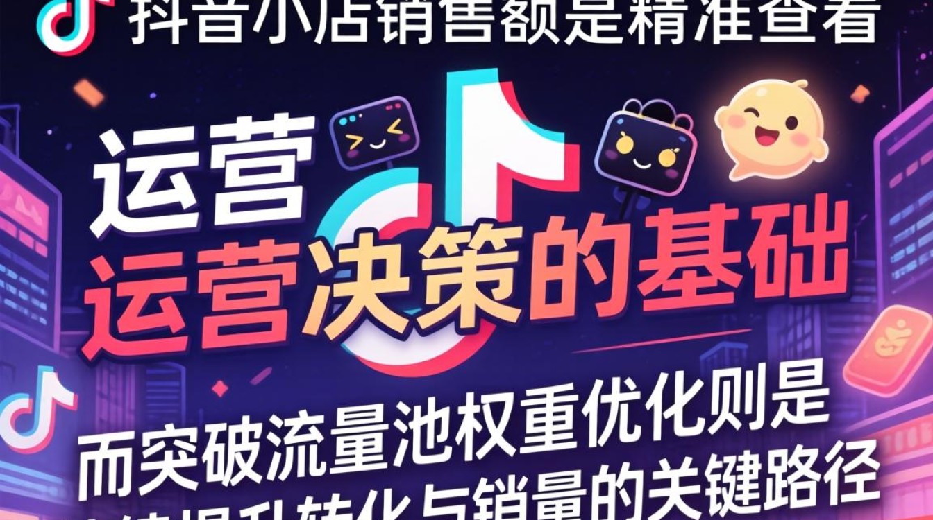 抖音小店销售额查看方法及流量池权重优化技巧