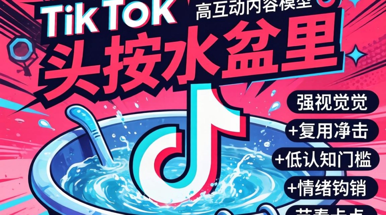 TikTok头按水盆里怎么拍