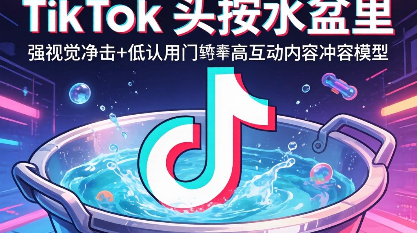 TikTok头按水盆里怎么拍