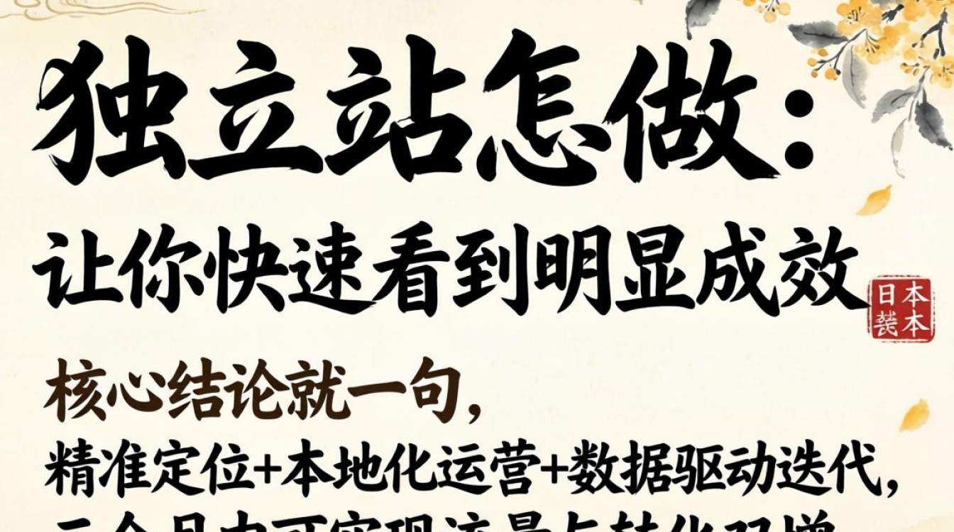 日本独立站怎么做才能快速见效