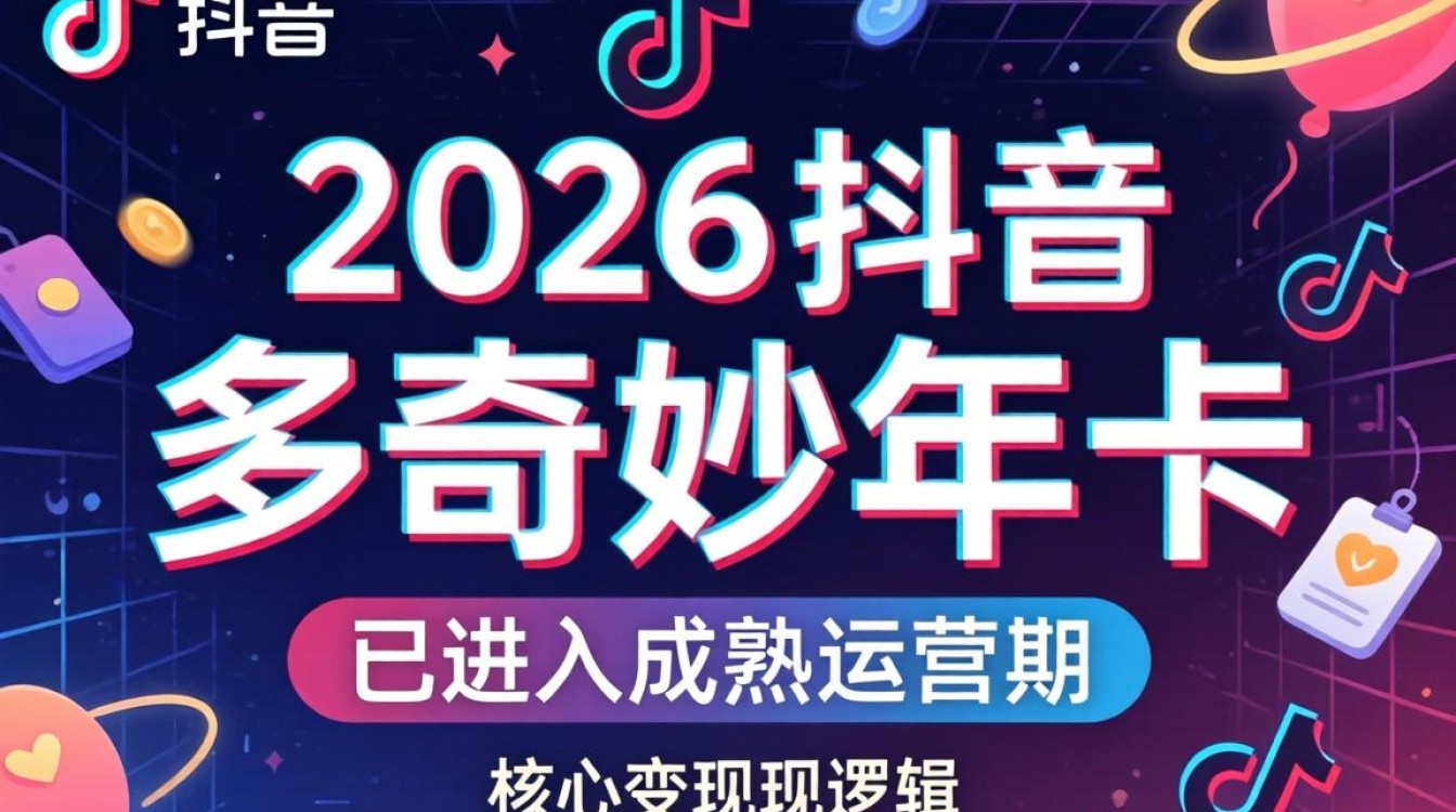 多奇妙年卡抖音变现模式与盈利方向