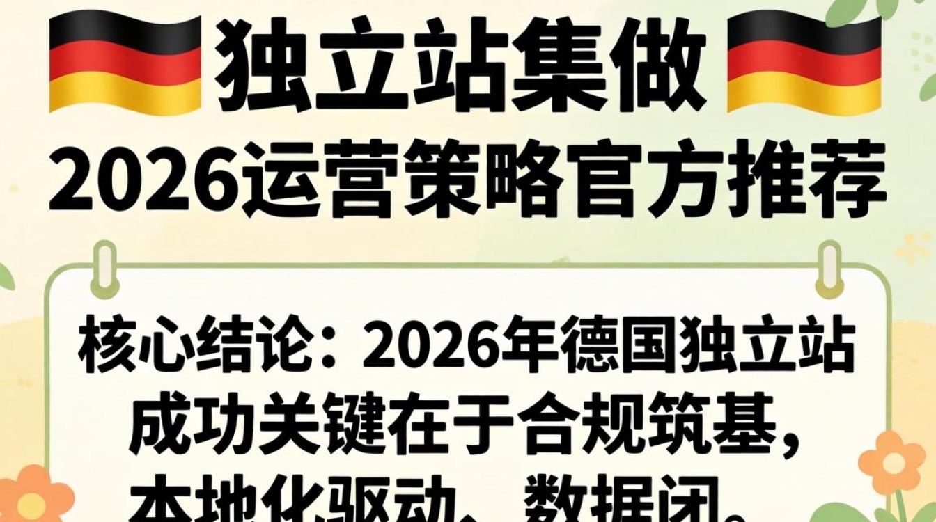 2026年德国独立站运营策略官方推荐