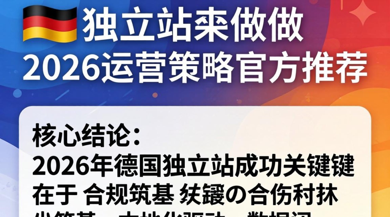 2026年德国独立站运营策略官方推荐