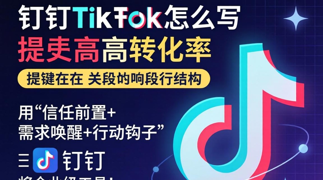 钉钉TikTok带货话术怎么写