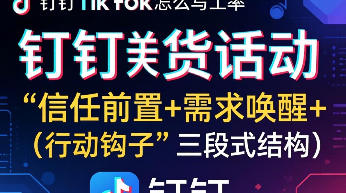 钉钉TikTok带货话术怎么写