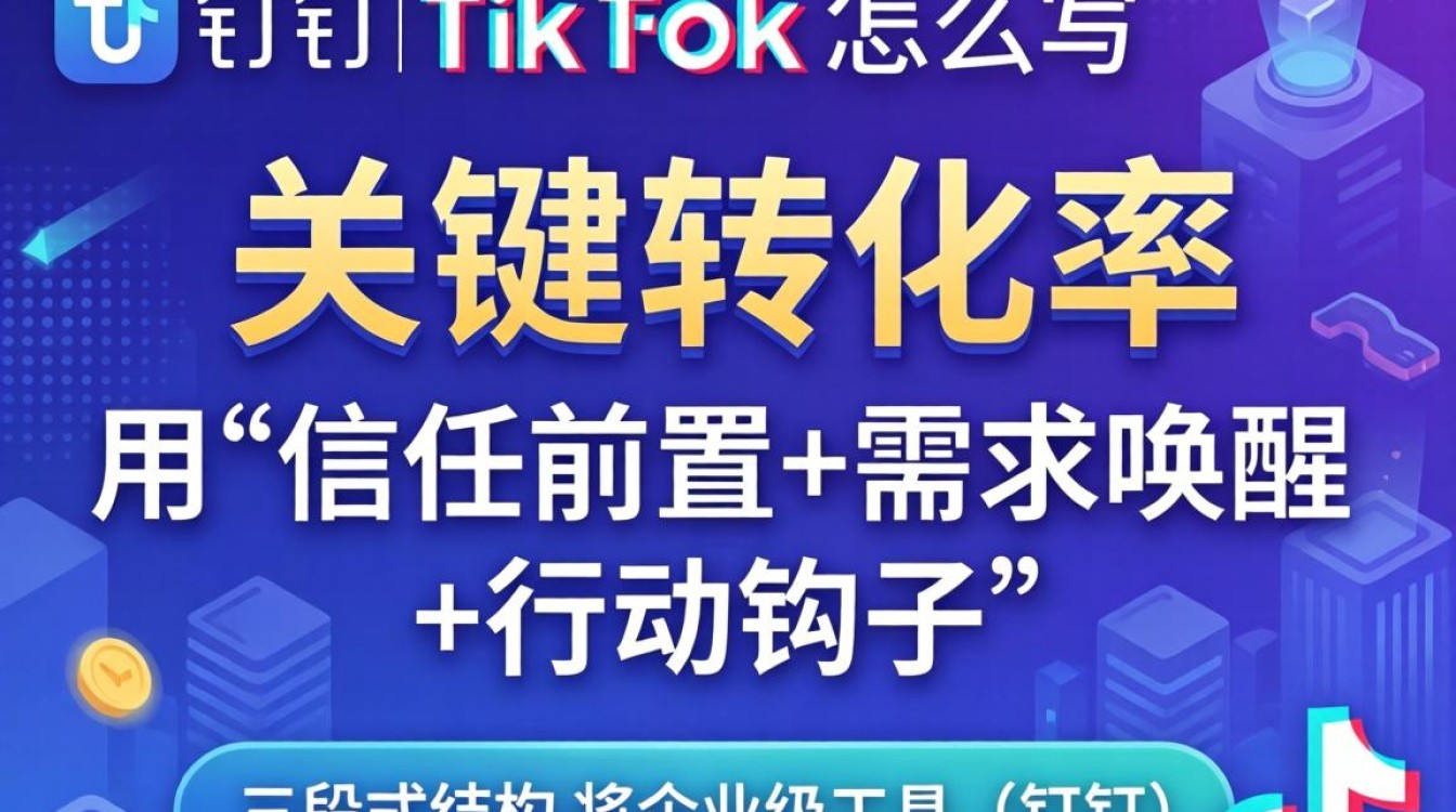 钉钉TikTok带货话术怎么写