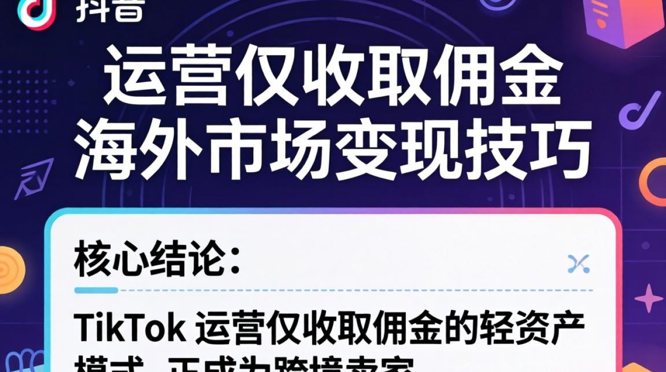 TikTok运营只收佣金怎么赚钱