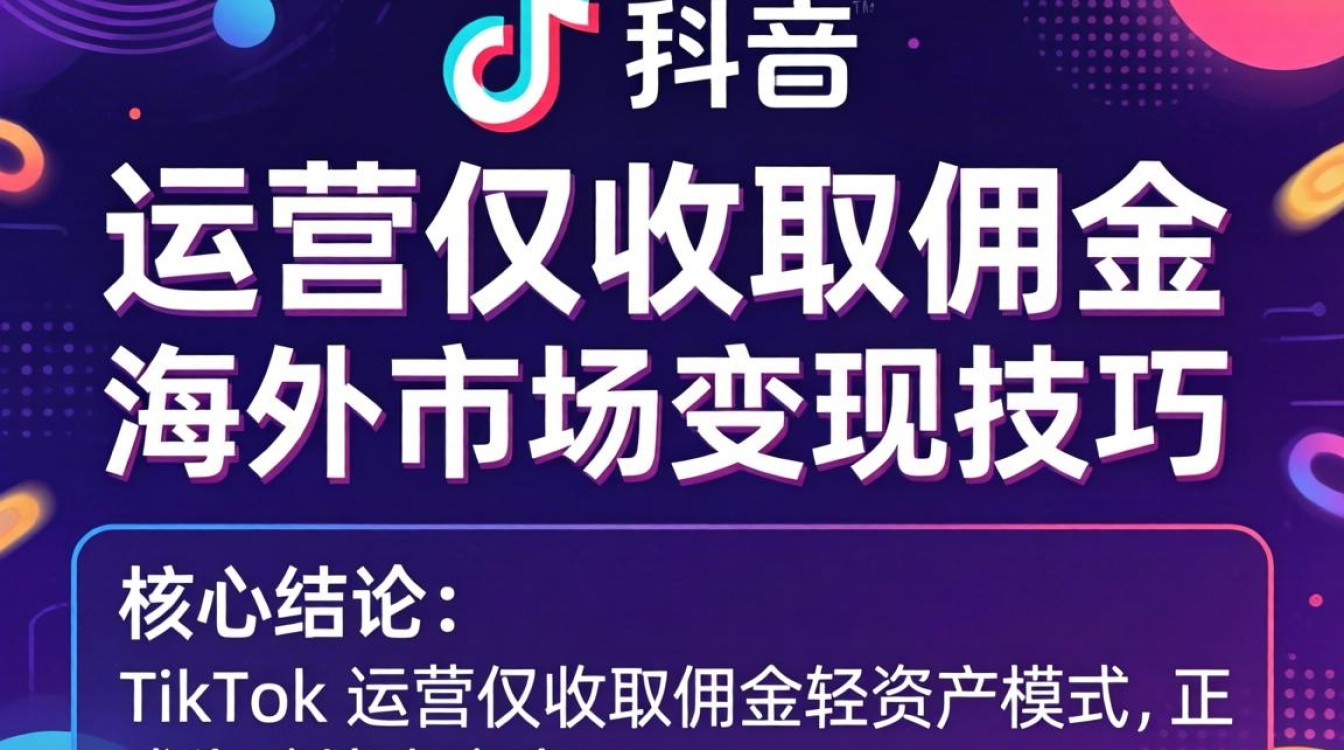 TikTok运营只收佣金怎么赚钱