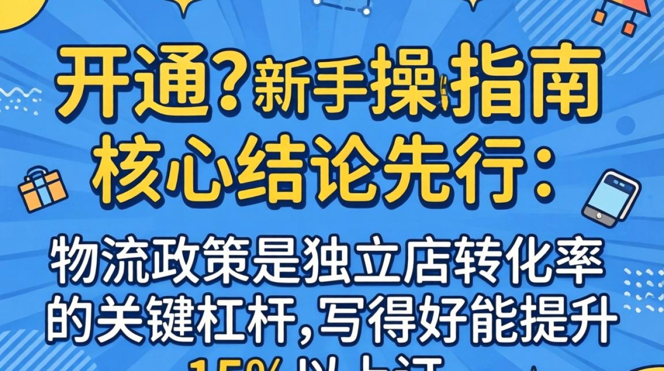 独立站物流政策怎么写 怎么开通