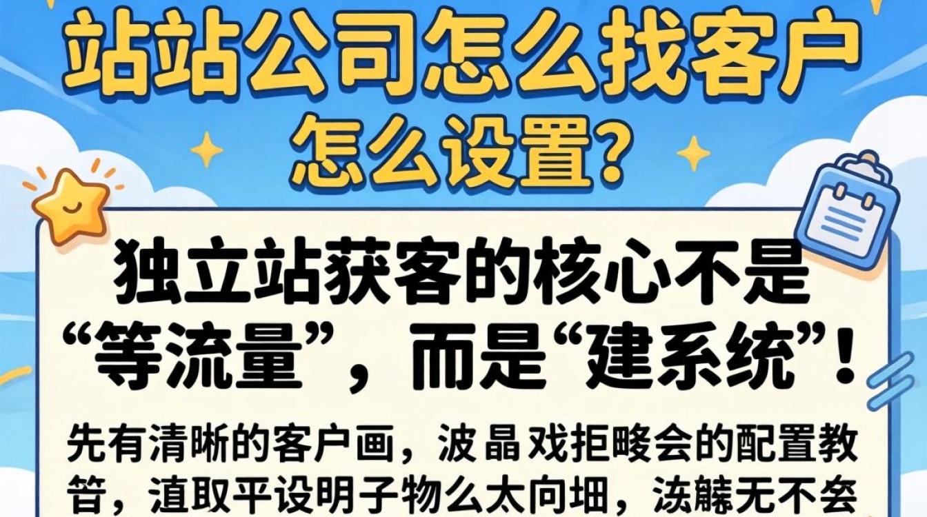 独立站公司怎么找客户并设置