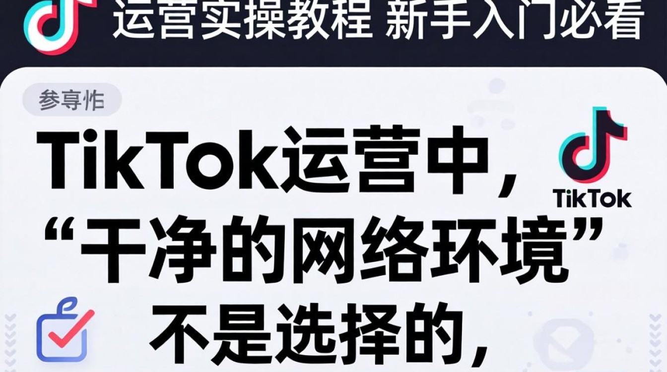 TikTok如何打造干净网络环境?新手运营实操教程 TikTok如何打造干净网络环境