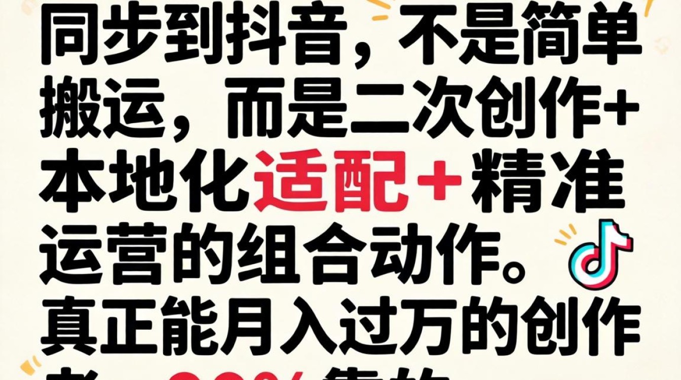 火山号搬运到抖音变现技巧与月入过万方法