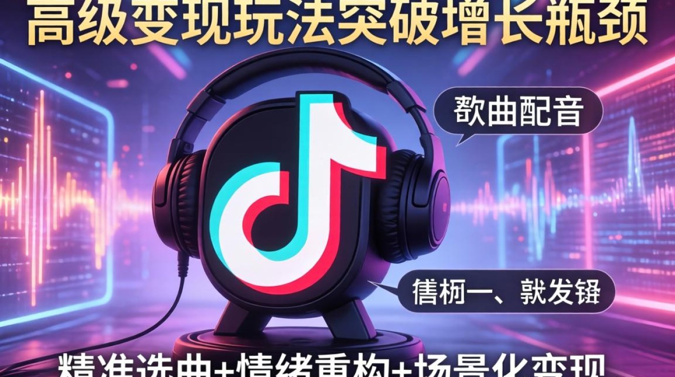 抖音歌曲配音高级变现玩法突破增长瓶颈