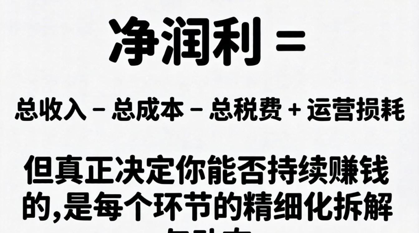 独立站净利润计算公式完整版