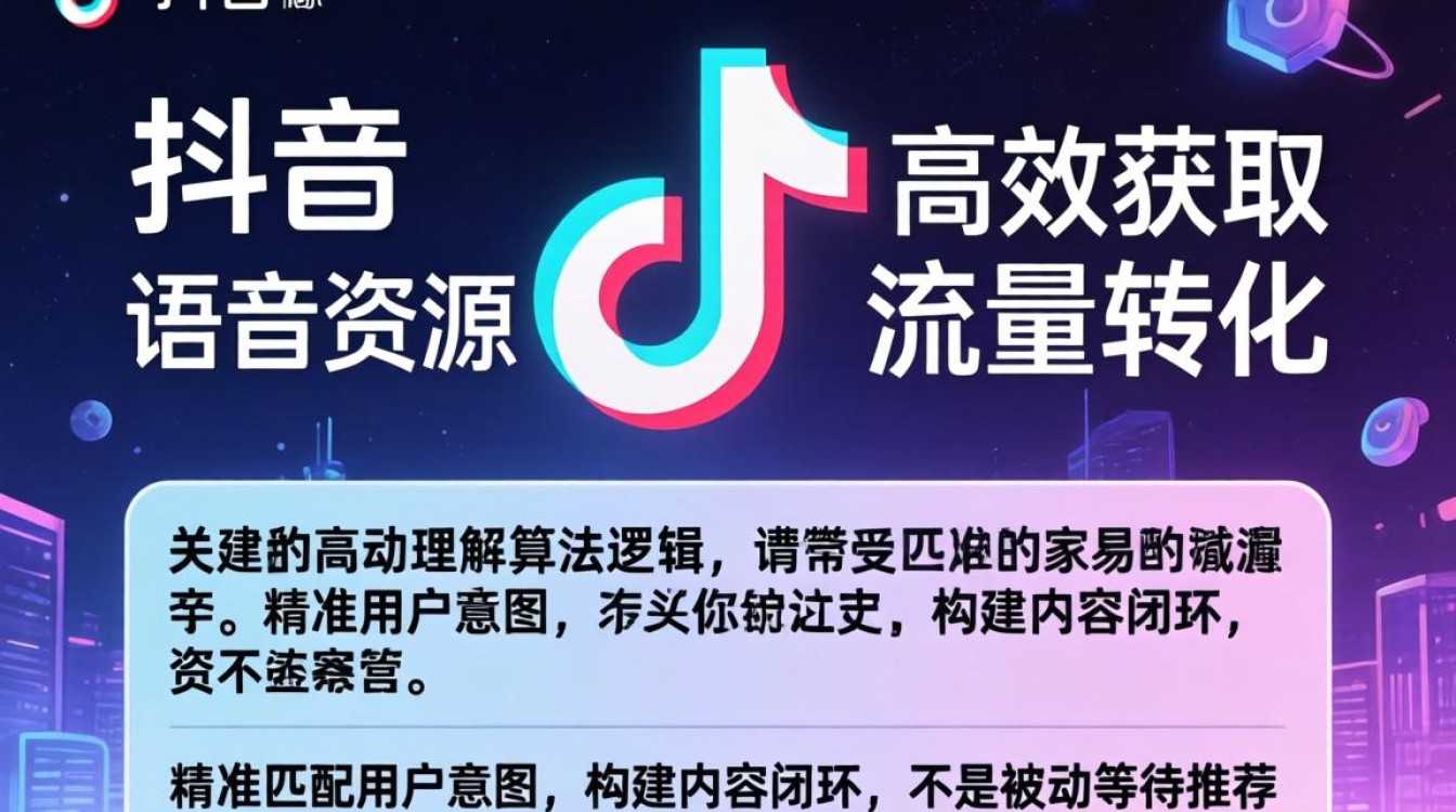 抖音语音怎么找?算法推荐与流量获取技巧 算法推荐与流量获取技巧