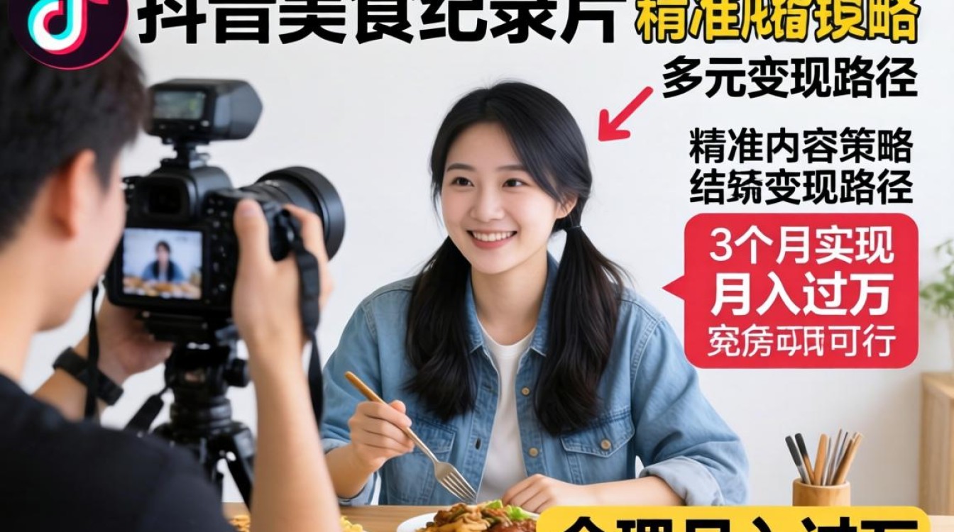 美食博主月入过万的拍摄与变现技巧