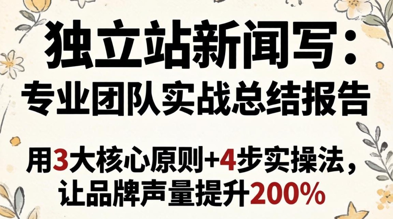 独立站新闻写作技巧与专业团队实战总结