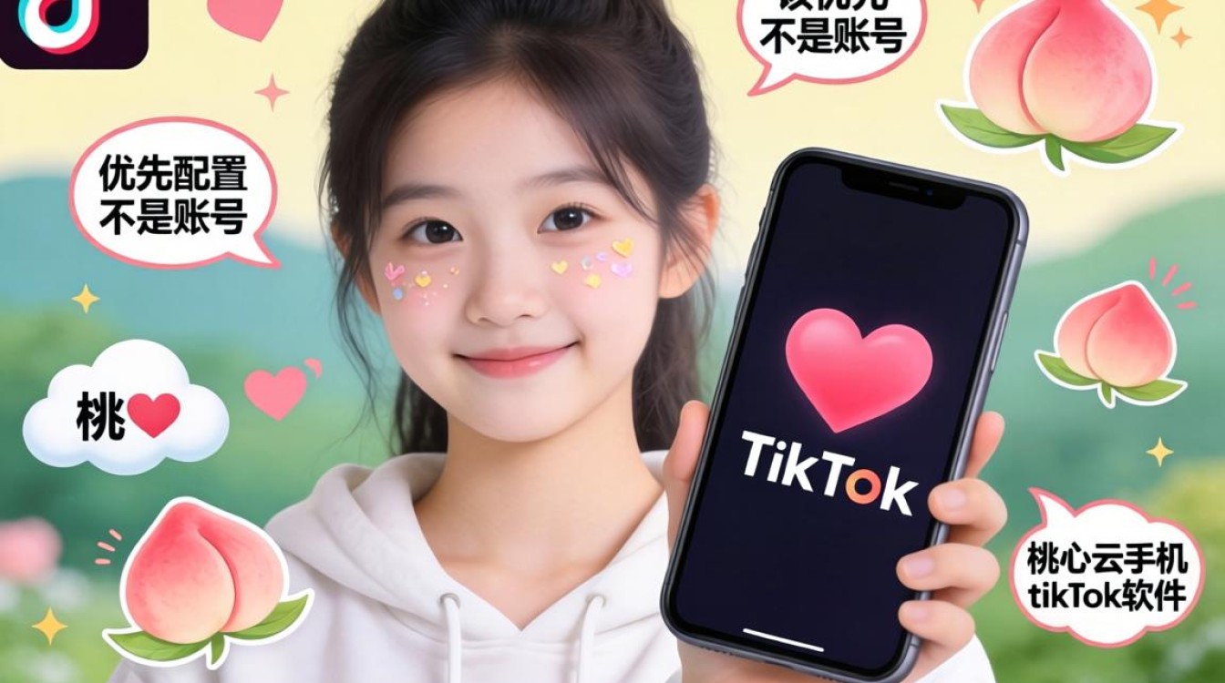 新手如何使用桃心云手机TikTok软件