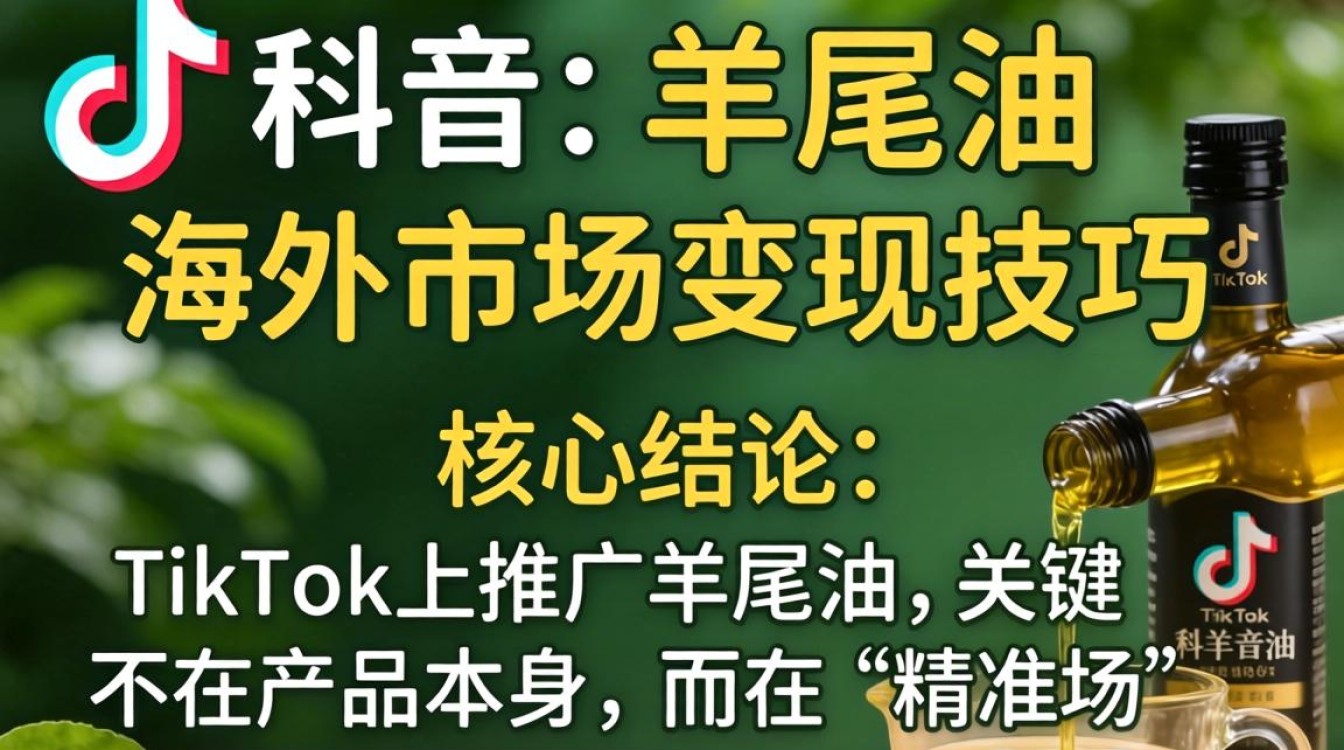 TikTok海外变现技巧 羊尾油跨境带货流量密码
