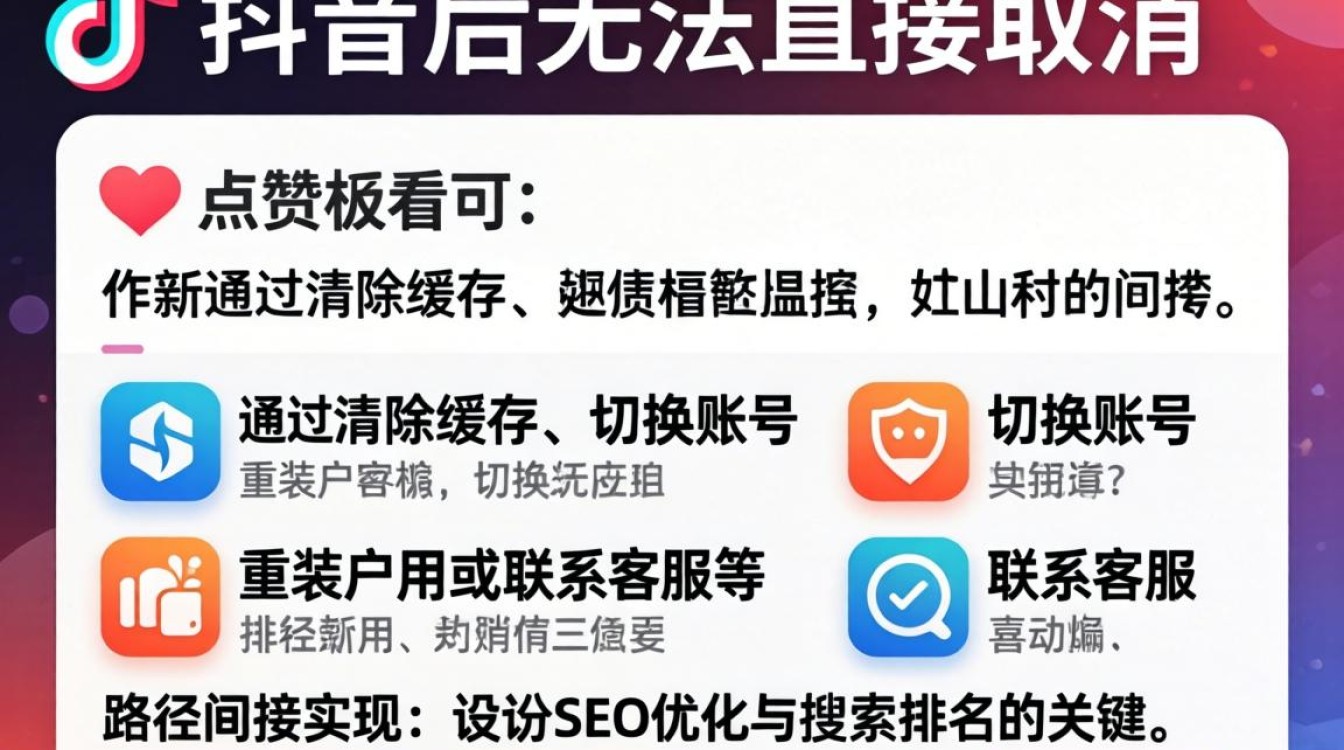 如何取消抖音文字点赞并优化SEO排名