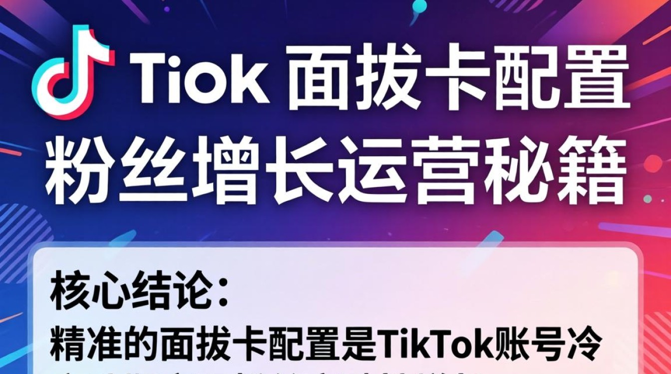 TikTok面拔卡怎么配置才能快速涨粉