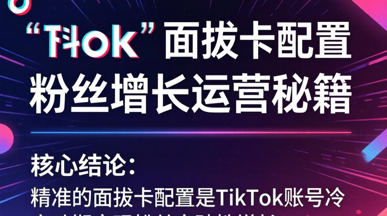 TikTok面拔卡怎么配置才能快速涨粉