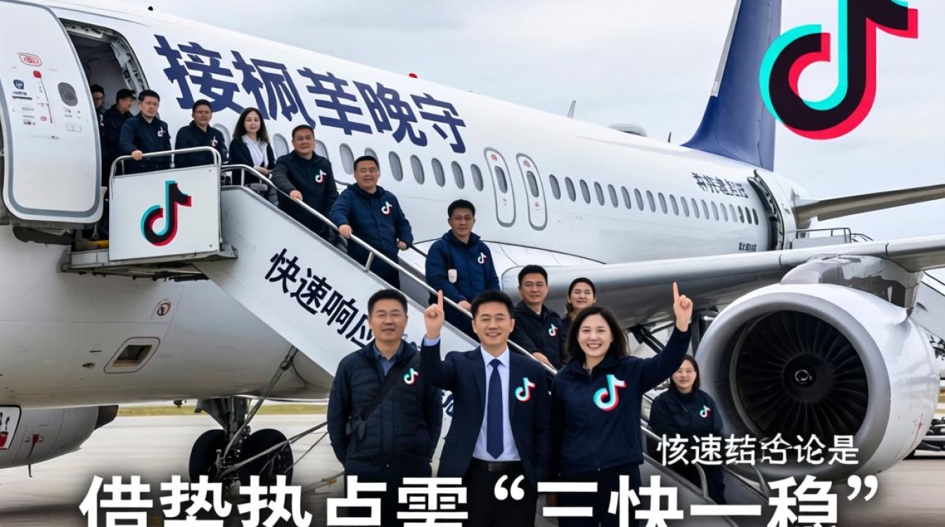 TikTok接机孟晚舟怎么操作