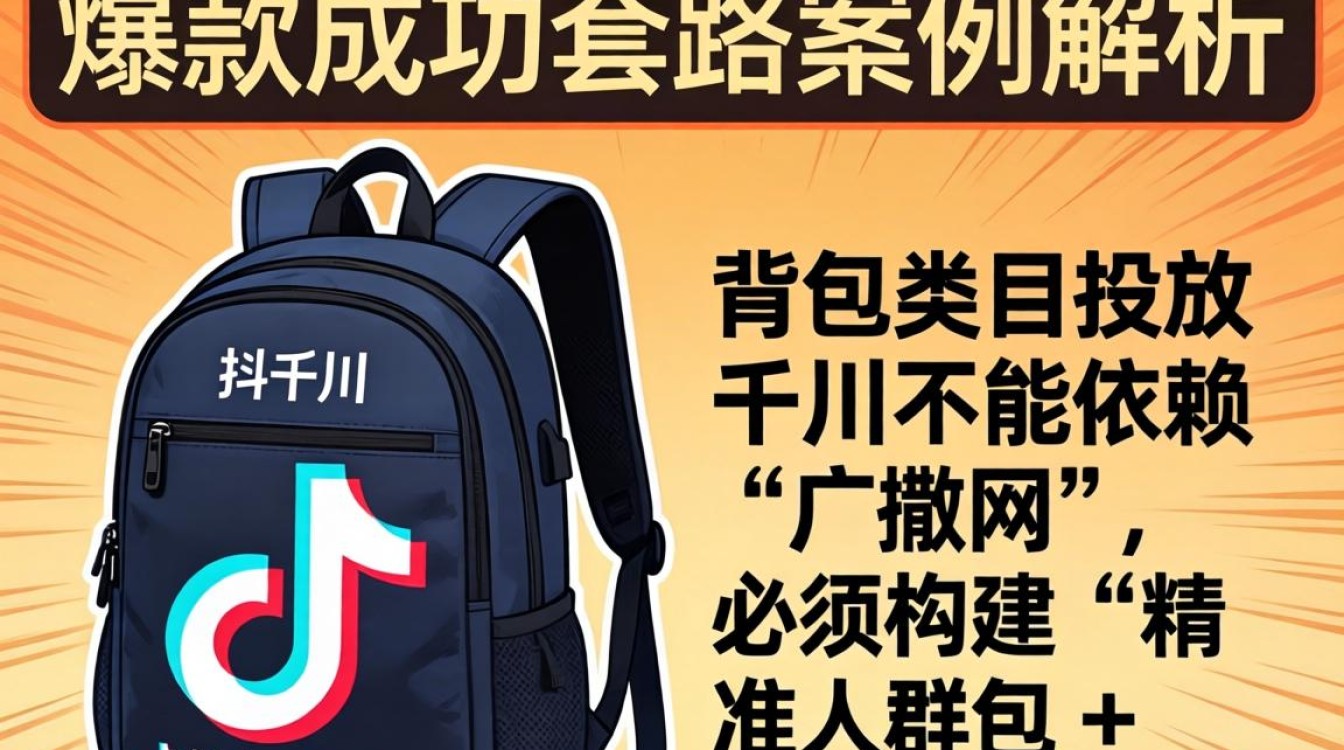 抖音卖背包投千川怎么投