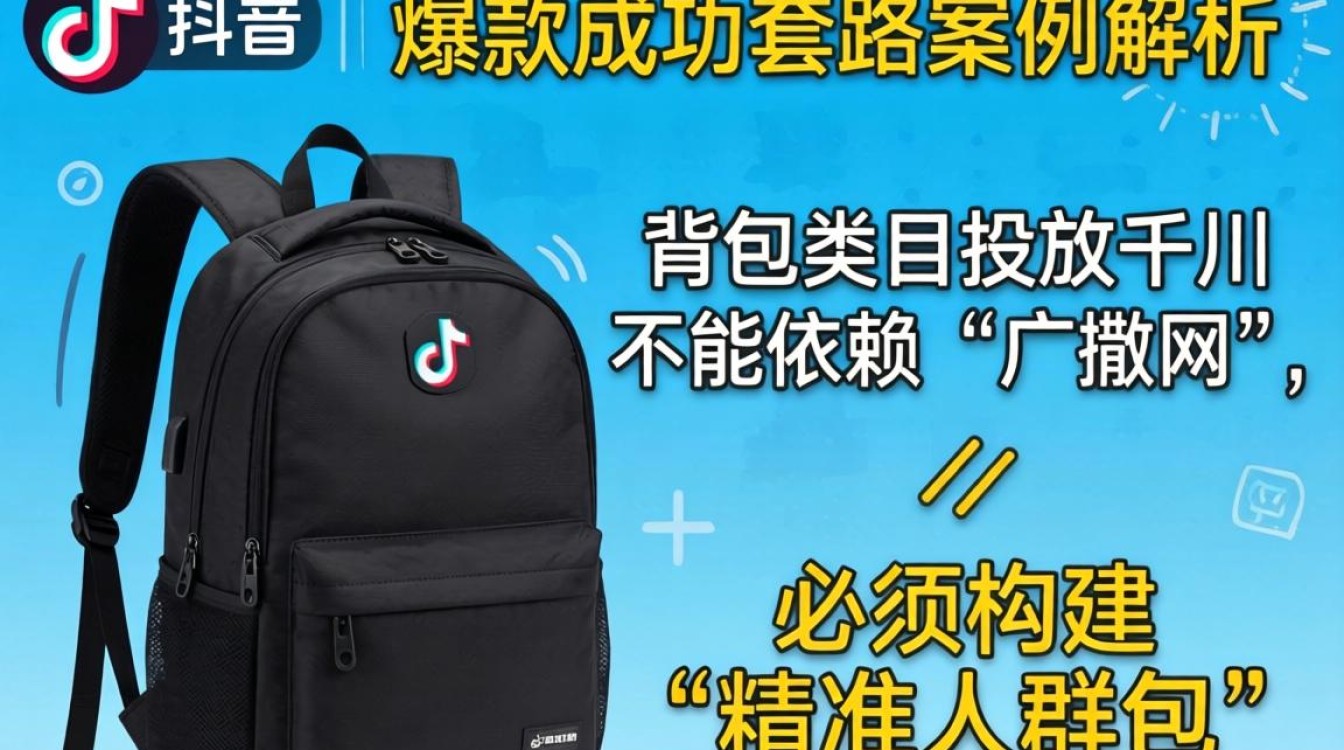 抖音卖背包投千川怎么投