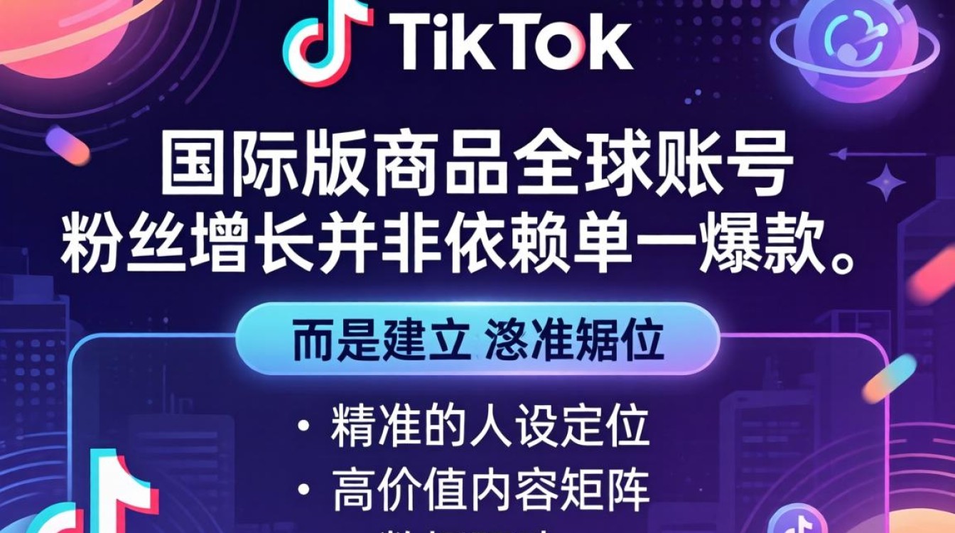 TikTok 国际版商品全球账号粉丝增长秘籍