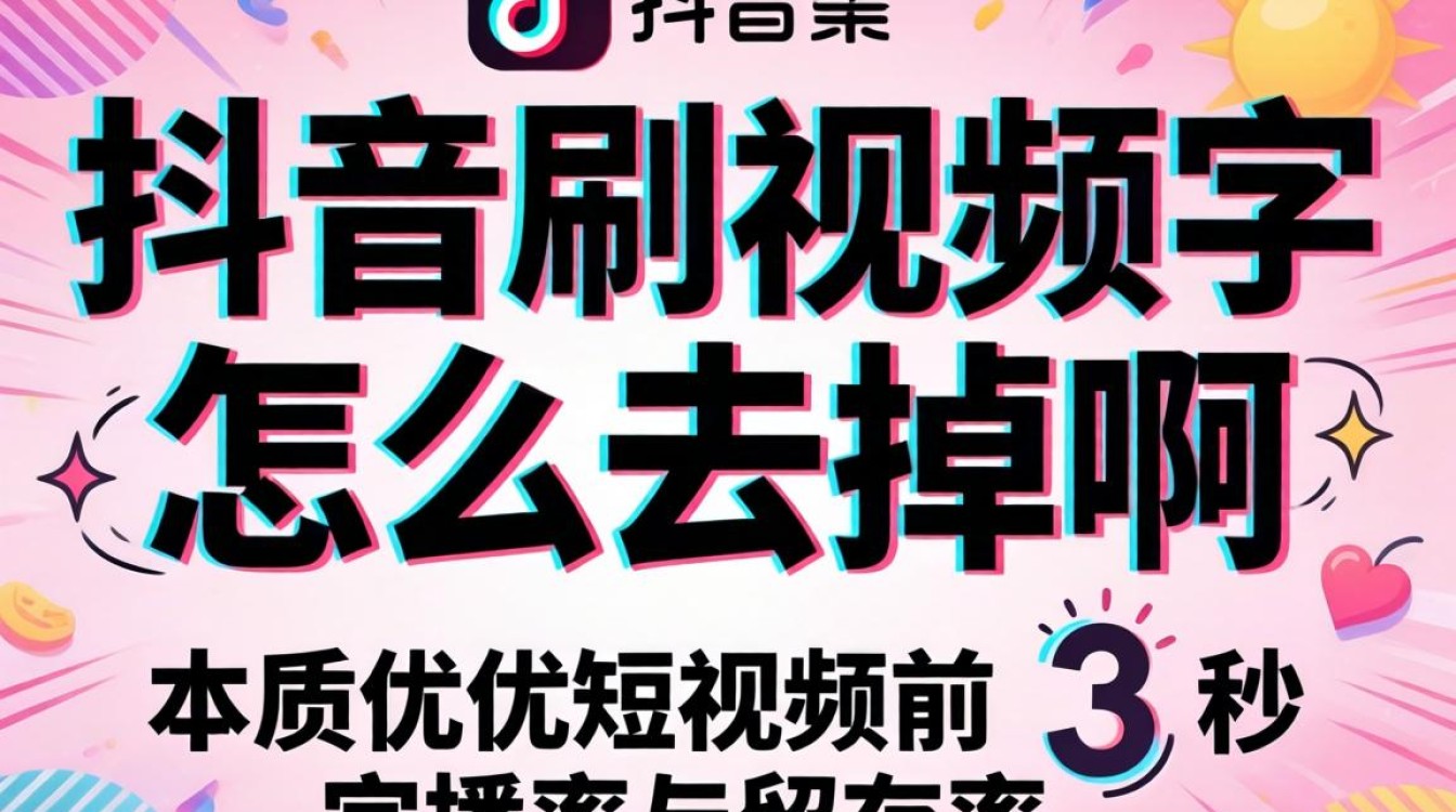 抖音刷视频字怎么去掉啊