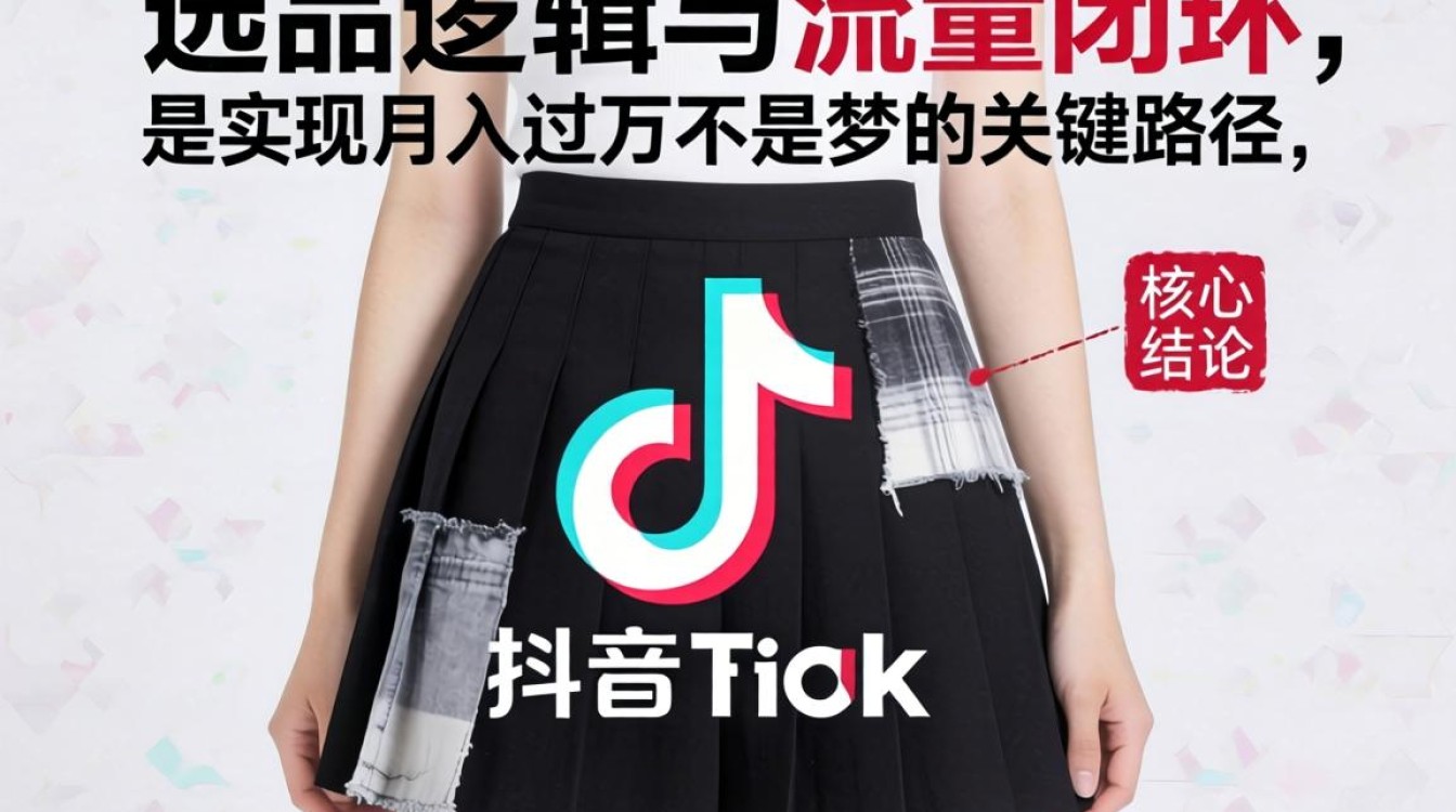 TikTok 拼接百褶裙月入过万技巧