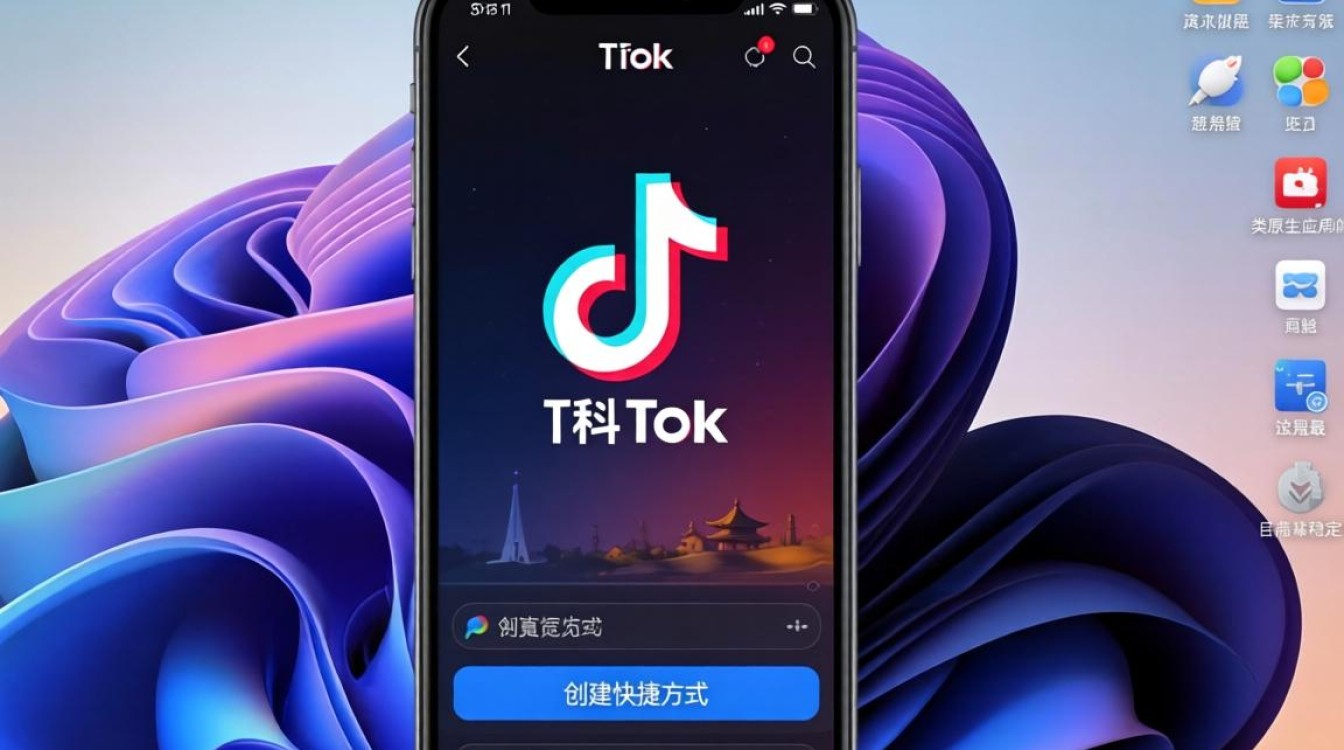 TikTok 怎么加载到桌面