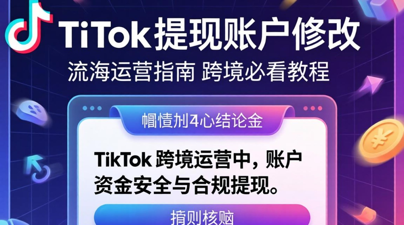 TikTok 提现账户怎么修改