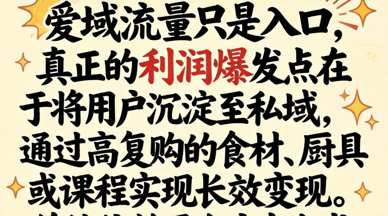 抖音美食变现私域流量怎么做