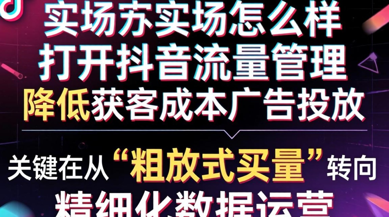 怎么样打开抖音流量管理降低获客成本广告投放