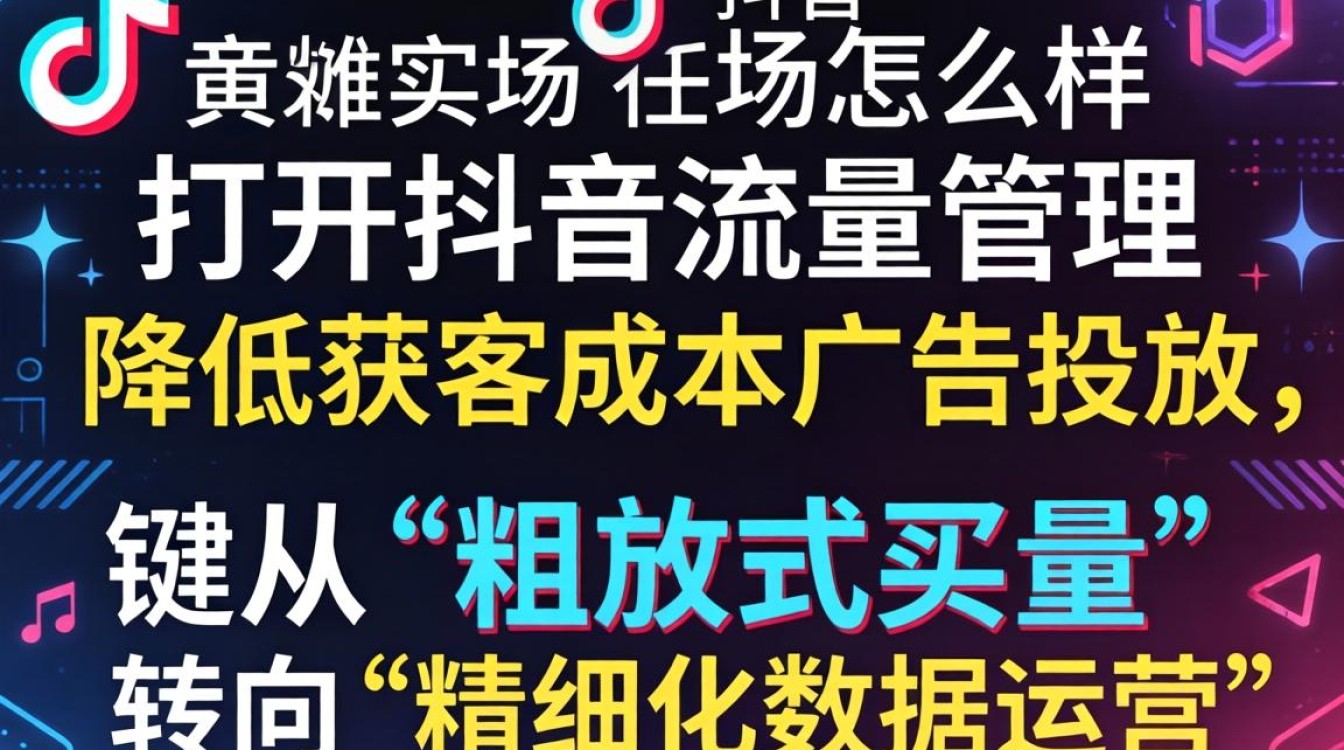 怎么样打开抖音流量管理降低获客成本广告投放