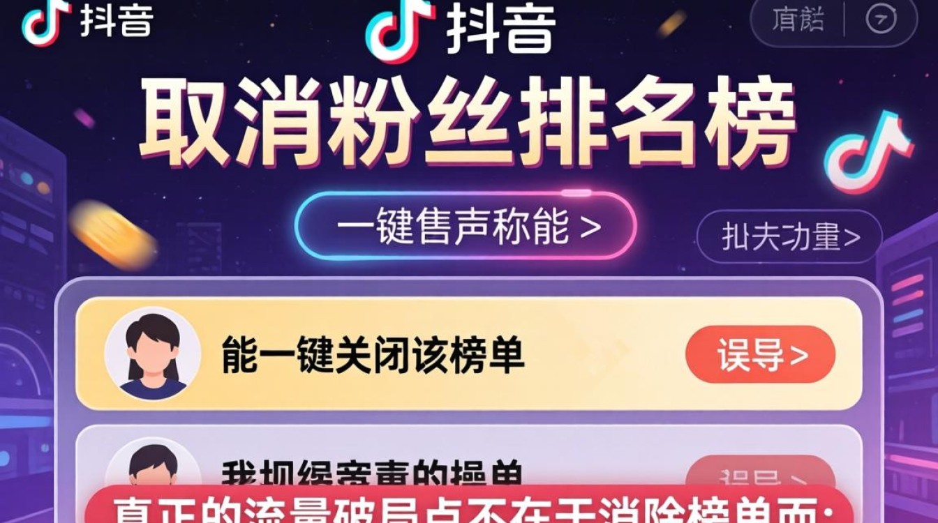 抖音怎么取消粉丝排名榜