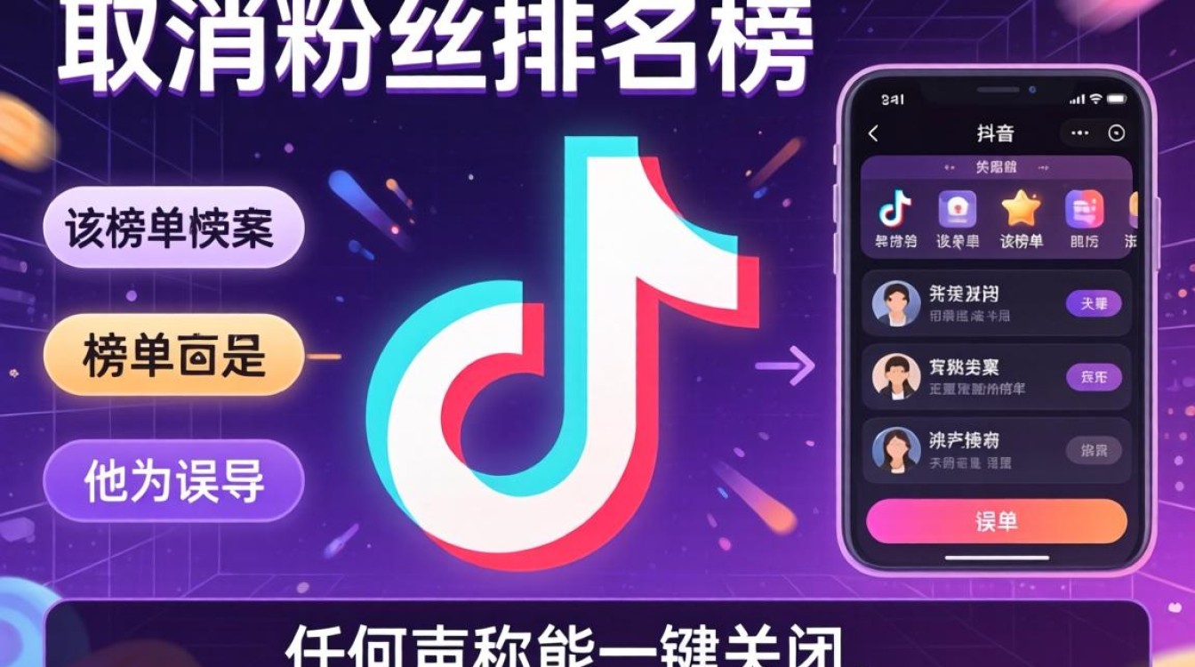 抖音怎么取消粉丝排名榜