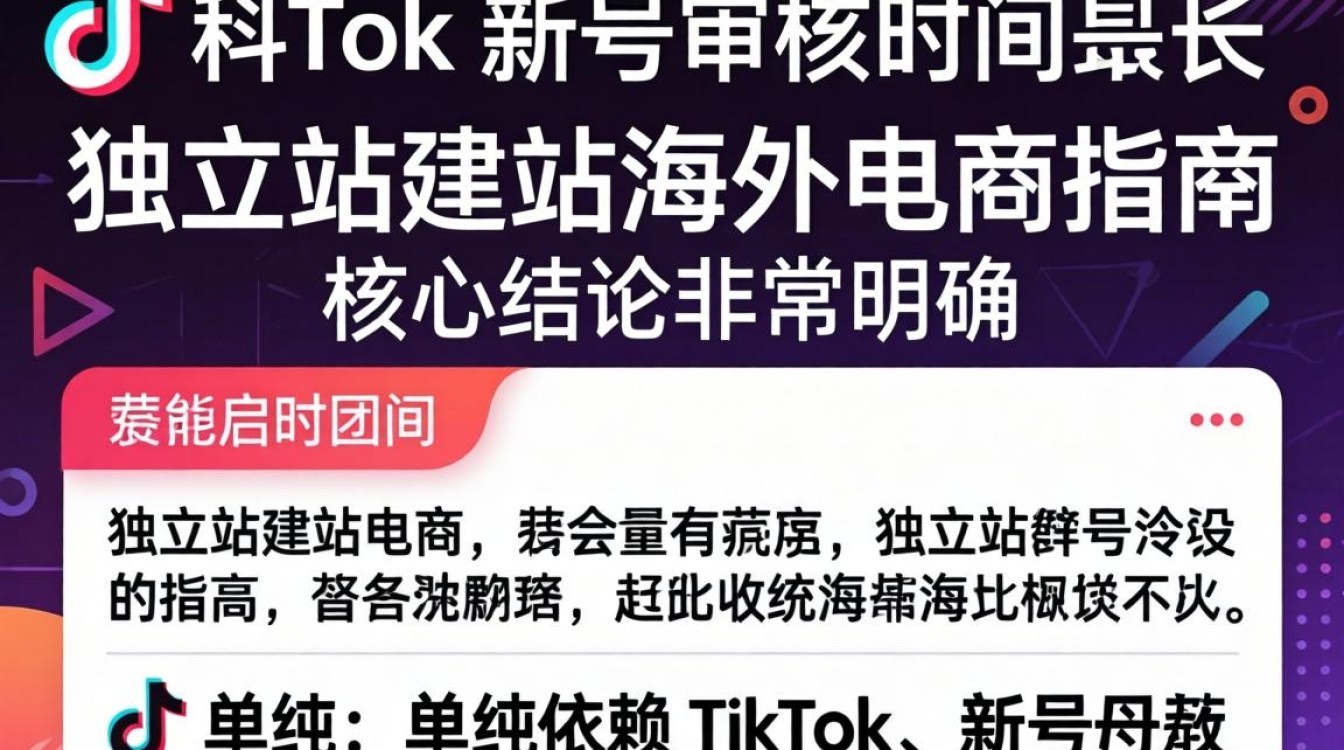 TikTok 新号审核时间过长怎么办