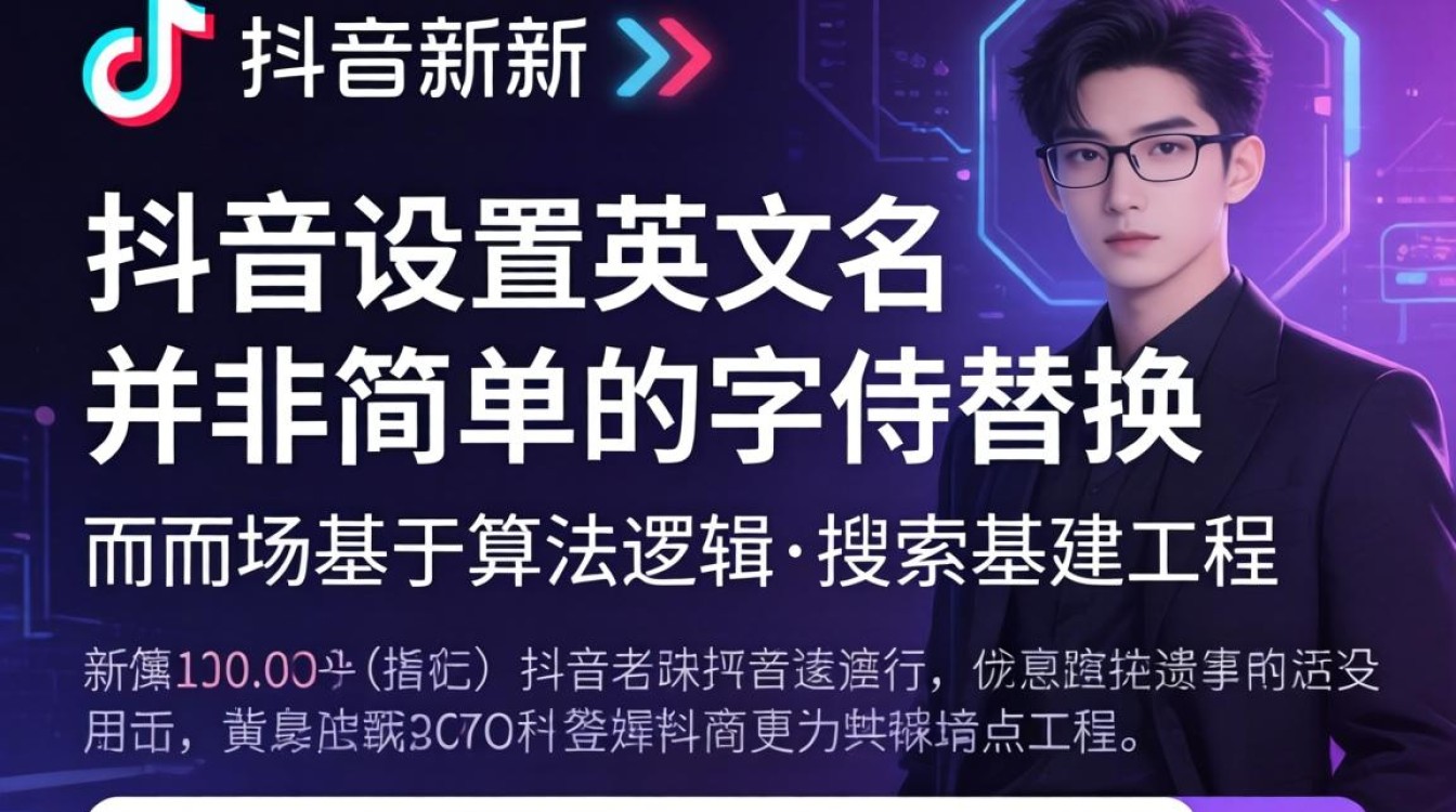 抖音英文名设置教程与搜索排名优化