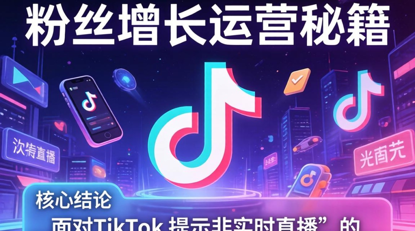 TikTok 提示非实时直播怎么办