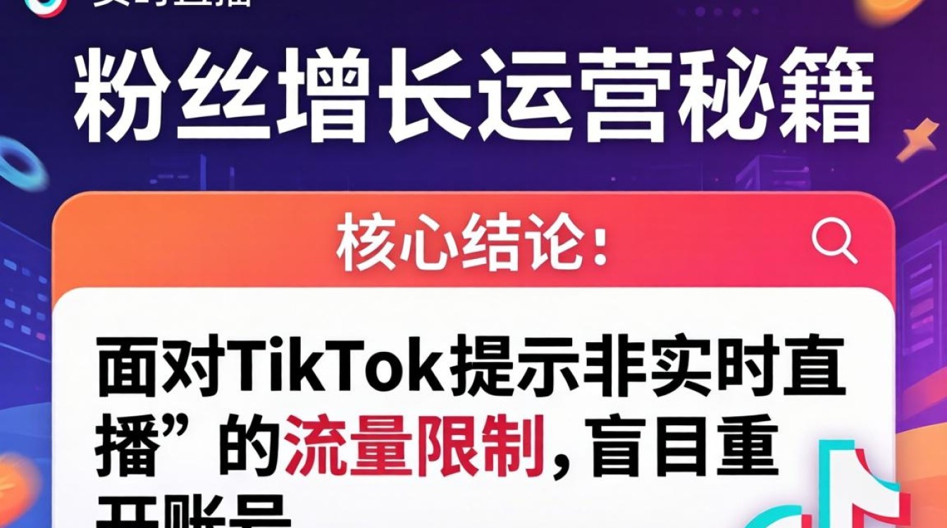 TikTok 提示非实时直播怎么办