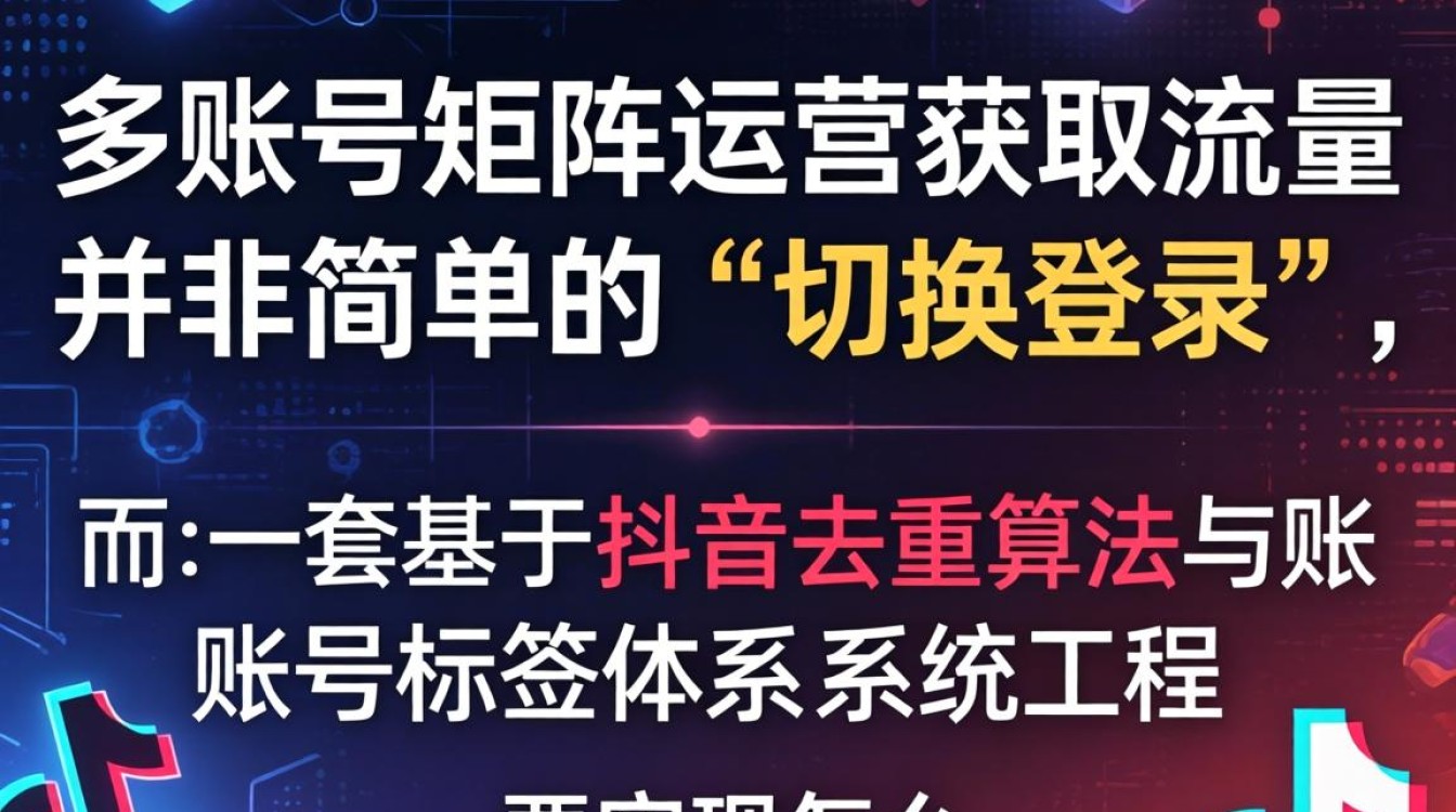 抖音多账号运营流量算法分析与实操技巧