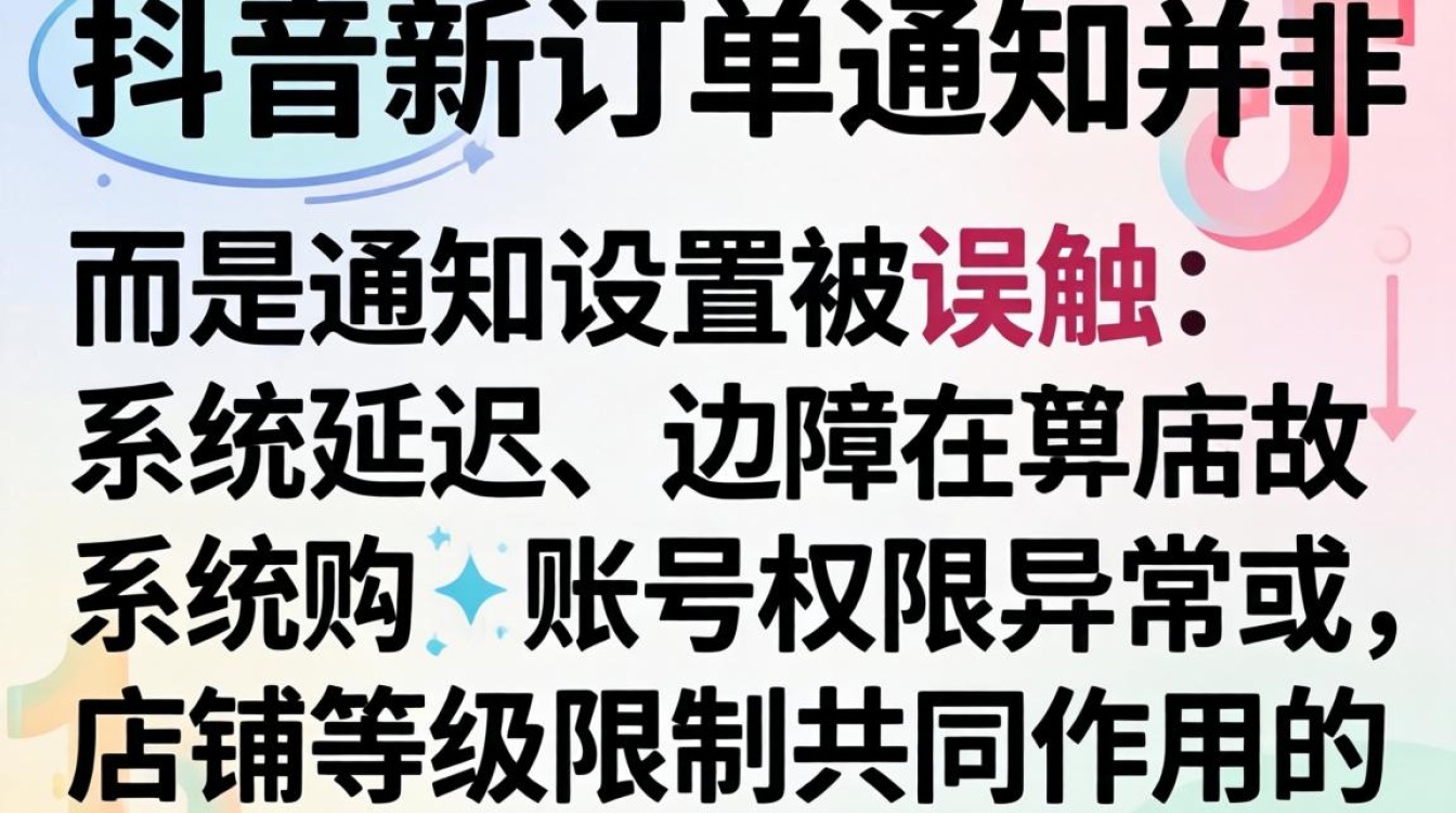 抖音新订单怎么不通知了