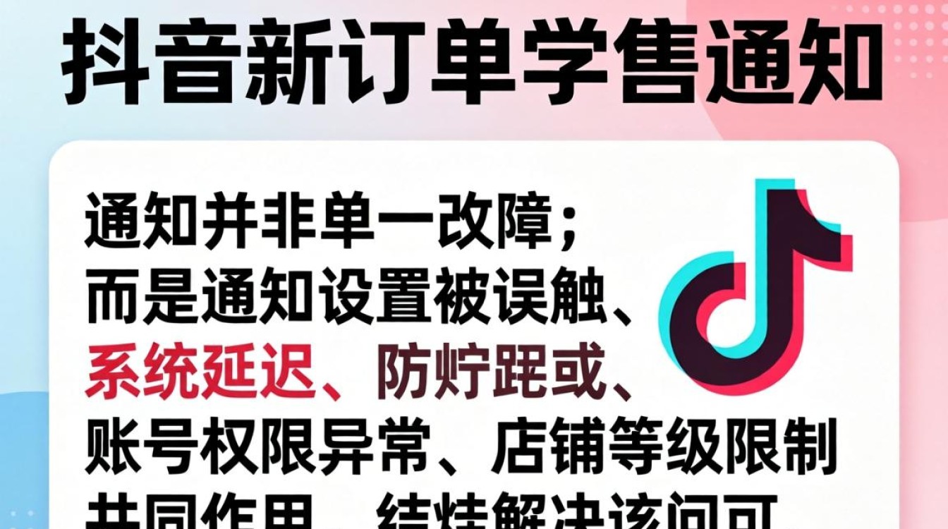 抖音新订单怎么不通知了