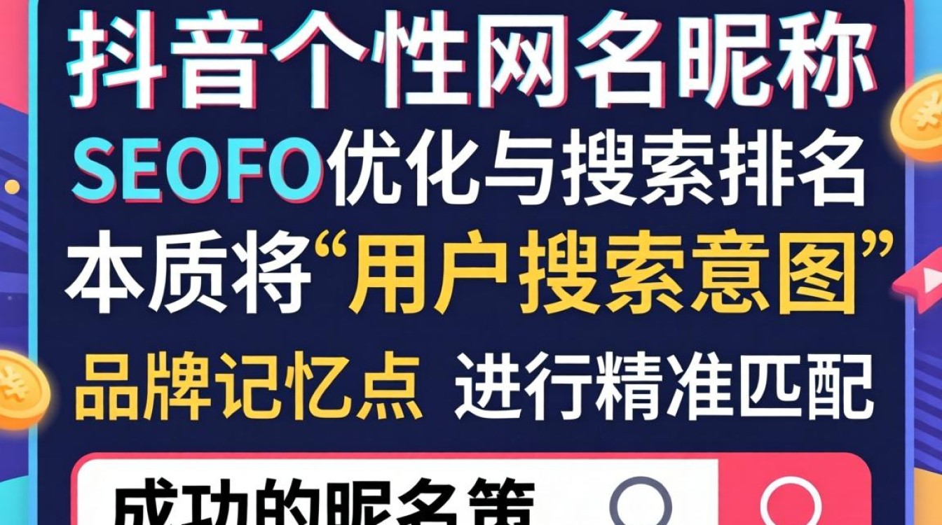 怎么做抖音个性网名昵称 SEO 优化与搜索排名